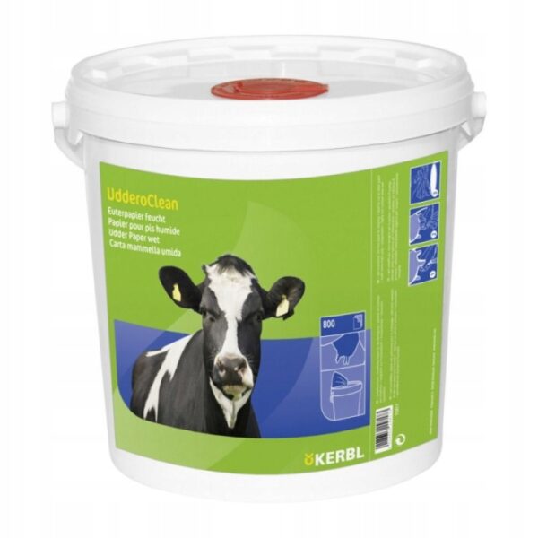 Papier do wymion w wiadrze Uddero Clean, 20 x 20 cm, 800 szt., Kerbl