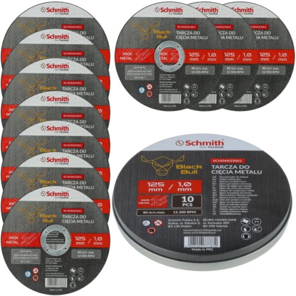 Tarcza-do-ciecia-metalu-125x1mm-Black-Bull-10-szt-Stan-opakowania-oryginalne Tarcza do cięcia metalu 125x1mm Black Bull 10 szt.