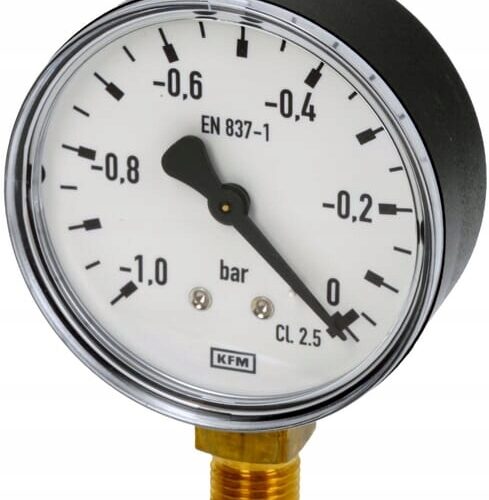 Wakuometr dojarki 63 mm -1.0 BAR BSP 1/4 cal 1580AM00003 Amir