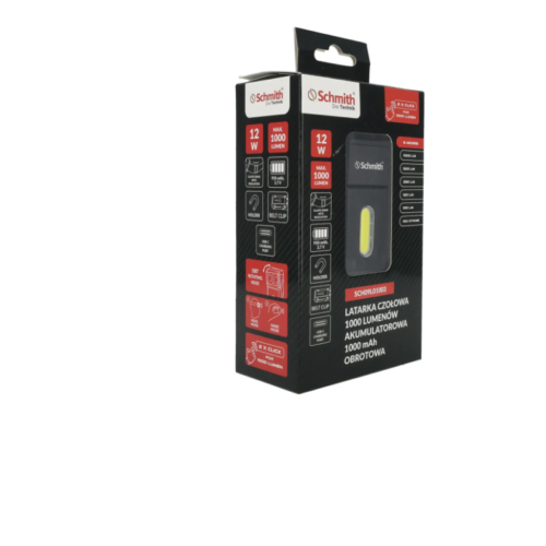 Zrzut ekranu (142) Latarka czołowa akumulatorowa obrotowa 1000lm 950mAh Schmith