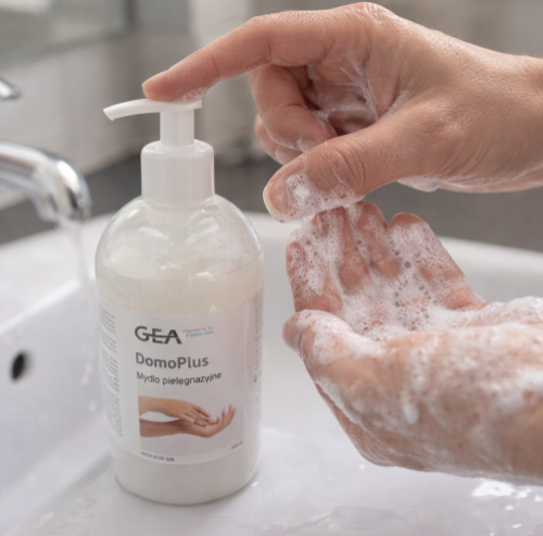 Mydło pielęgnacyjne GEA DomoPlus 500ml - delikatne mydło do mycia rąk