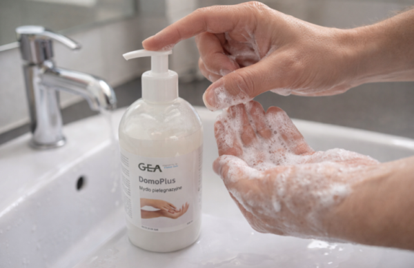 Mydło pielęgnacyjne GEA DomoPlus 500ml - delikatne mydło do mycia rąk