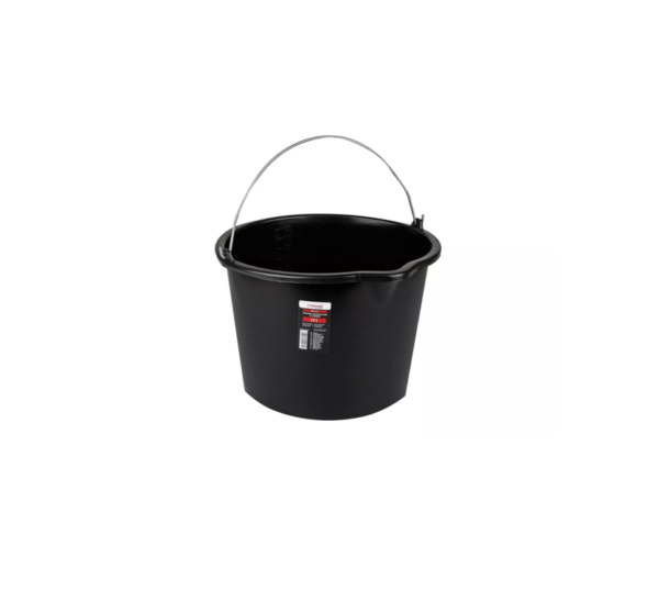 Wiadro budowlane 20L czarne z lejkiem Schmith