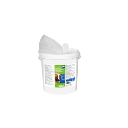 Tekstylne ręcznik do wymion w wiadrze Uddero Clean,20x20 cm,1000 szt.,Kerbl