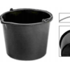 Wiadro budowlane 20L czarne z lejkiem Schmith